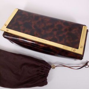 Tory Burch Sunglasses Case + Pouch Tortoise Shell